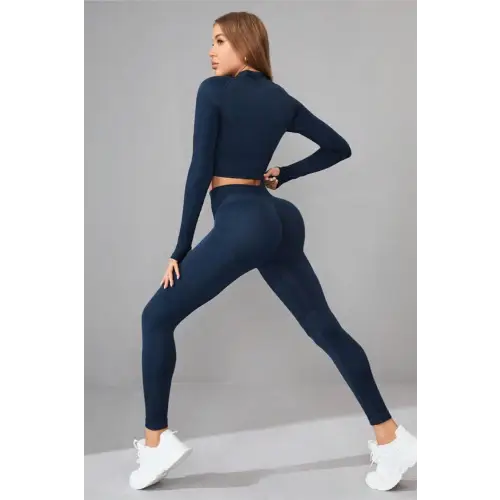 Vibrant Navy Long Sleeve and Legging Set
