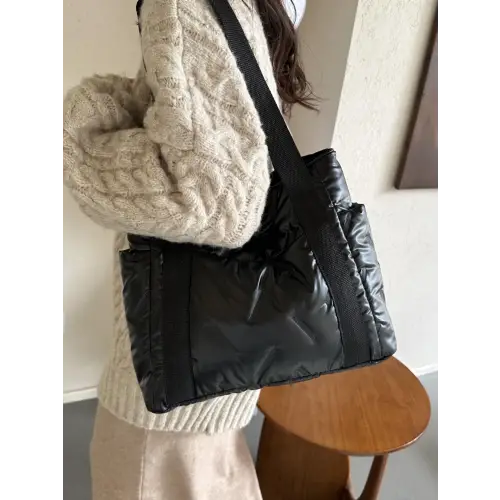 Vibrant Solid Color Tote Bags with Stylish Black Straps