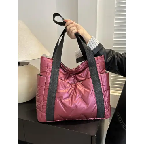 Vibrant Solid Color Tote Bags with Stylish Black Straps