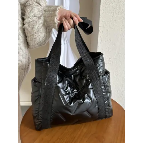 Vibrant Solid Color Tote Bags with Stylish Black Straps