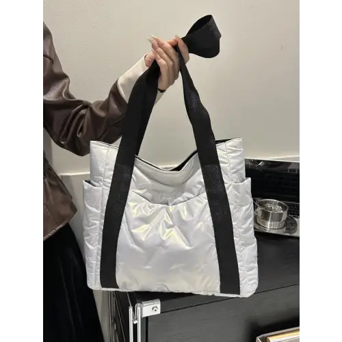 Vibrant Solid Color Tote Bags with Stylish Black Straps