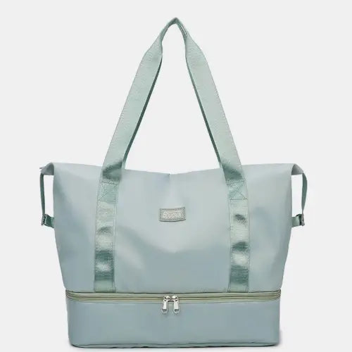 Vibrant Two-Toned Travel Bag