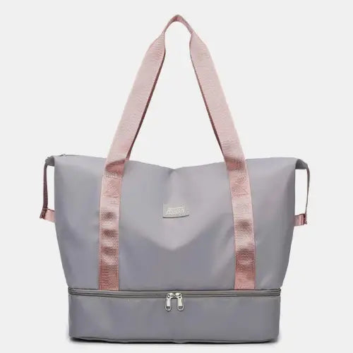 Vibrant Two-Toned Travel Bag