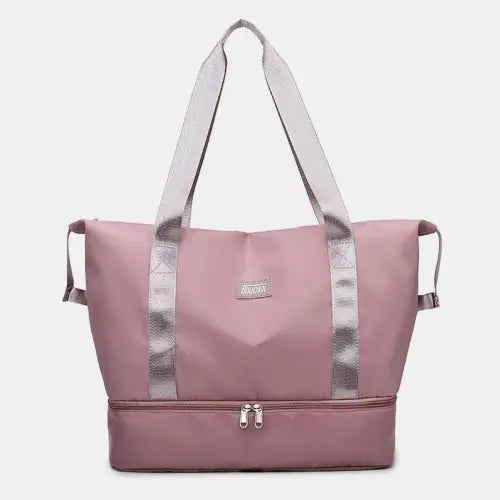 Vibrant Two-Toned Travel Bag
