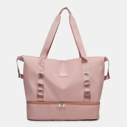 Vibrant Two-Toned Travel Bag