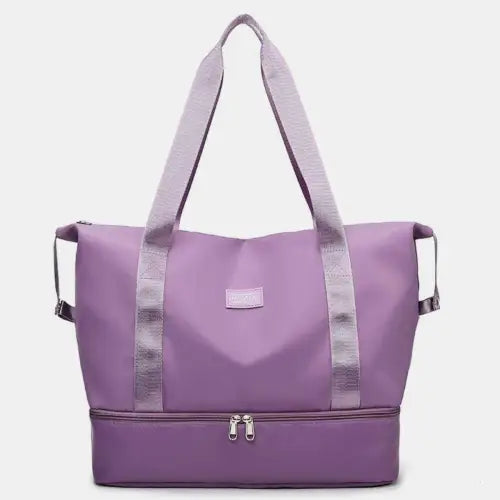 Vibrant Two-Toned Travel Bag