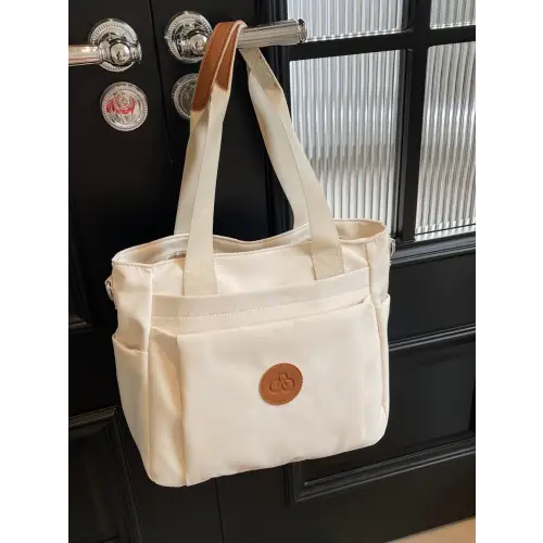 Vibrant Nylon Solid Color Tote Bag