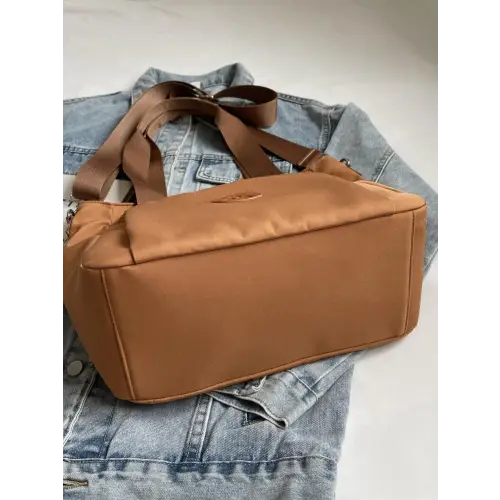 Vibrant Nylon Solid Color Tote Bag