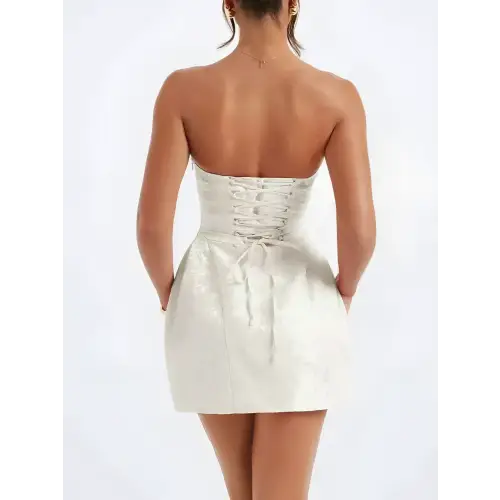 Stylish Bow Lace-Up Dress