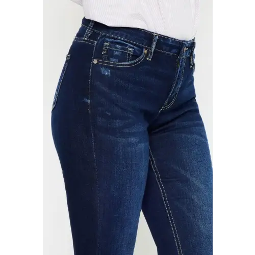 Vintage Mid Rise Flare Jeans