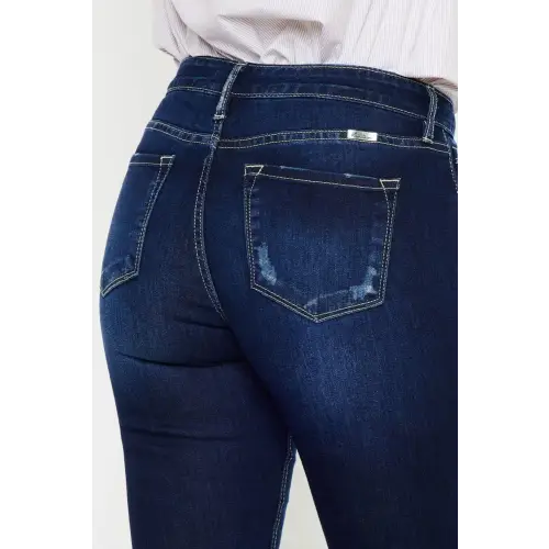 Vintage Mid Rise Flare Jeans