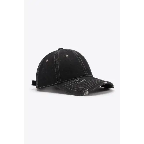 Vintage-Look Distressed Adjustable Baseball Cap