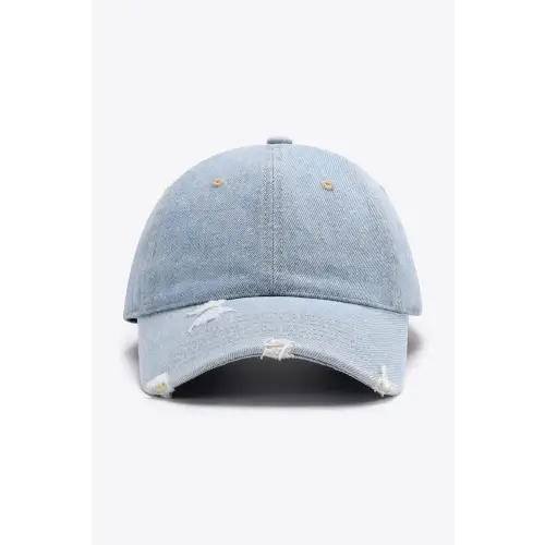 Vintage-Look Distressed Adjustable Baseball Cap