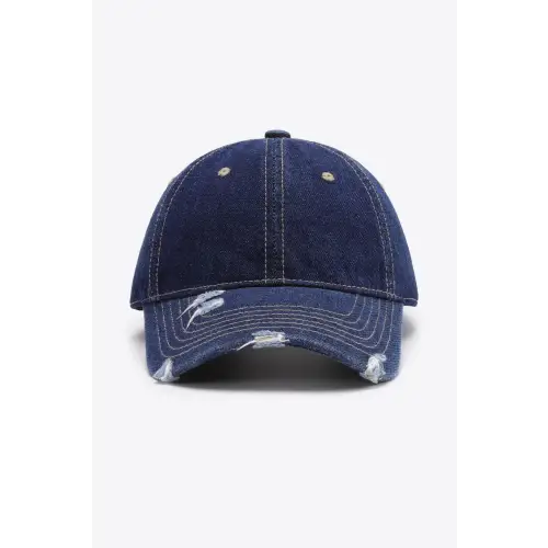 Vintage-Look Distressed Adjustable Baseball Cap
