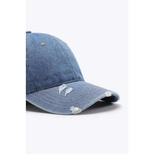 Vintage-Look Distressed Adjustable Baseball Cap