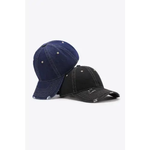 Vintage-Look Distressed Adjustable Baseball Cap