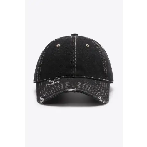 Vintage-Look Distressed Adjustable Baseball Cap