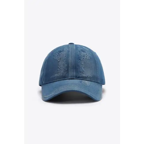 Vintage-Style Adjustable Baseball Cap Navy One Size