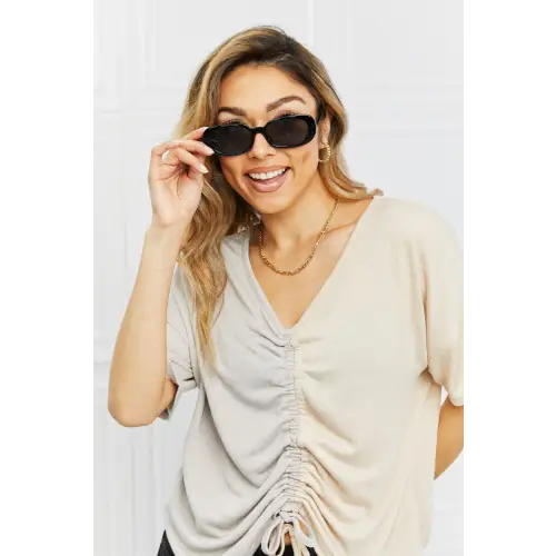 Tortoiseshell Oval Rim Sunglasses