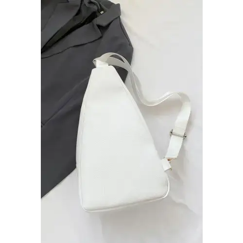 Sleek Black Leather Sling Bag