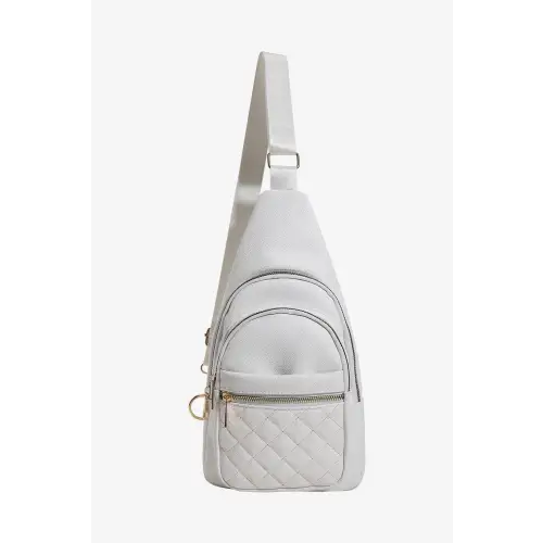 Sleek Black Leather Sling Bag