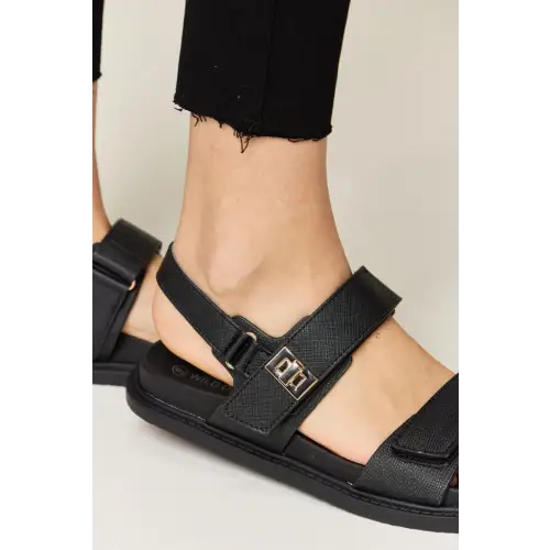 Velcro Double Strap Slingback Sandals for Effortless Style