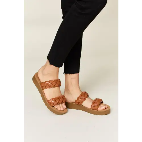 Woven Dual Band Platform Sandals Elevate Summer Style