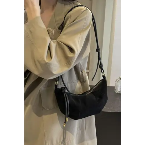 Wild Leopard Suede Shoulder Bag with Leather Strap