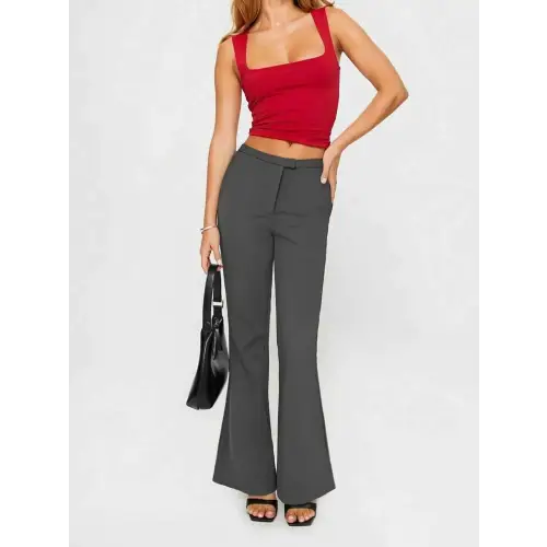 Comfortable Buttoned Trousers