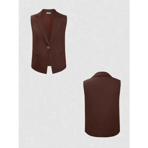 Buttoned Pocketed Cotton-Linen Set