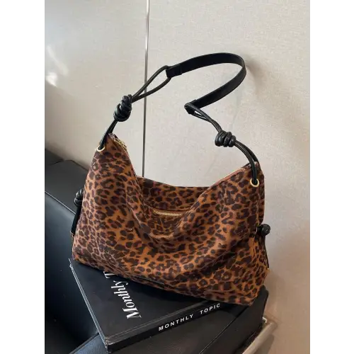 Suede Large Shoulder Bag