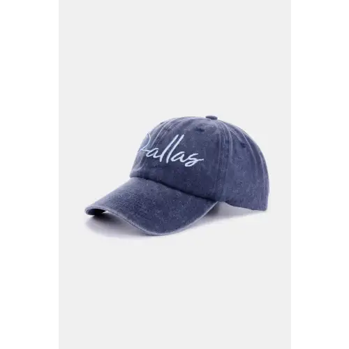 Washed Dallas Embroidered Baseball Cap