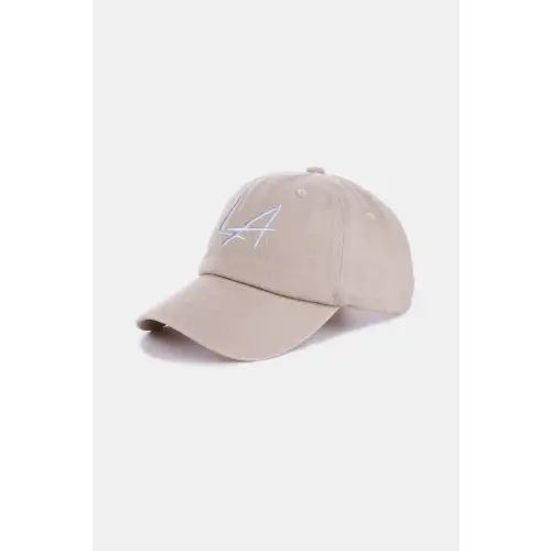 Washed Embroidered City Baseball Cap LA Style