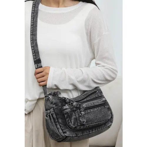 Belle Denim Crossbody Bag