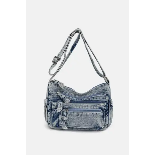 Belle Denim Crossbody Bag