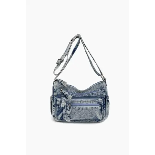 Belle Denim Crossbody Bag Medium One Size