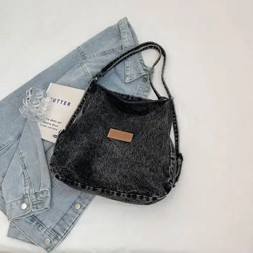 Belle Denim Shoulder Bag