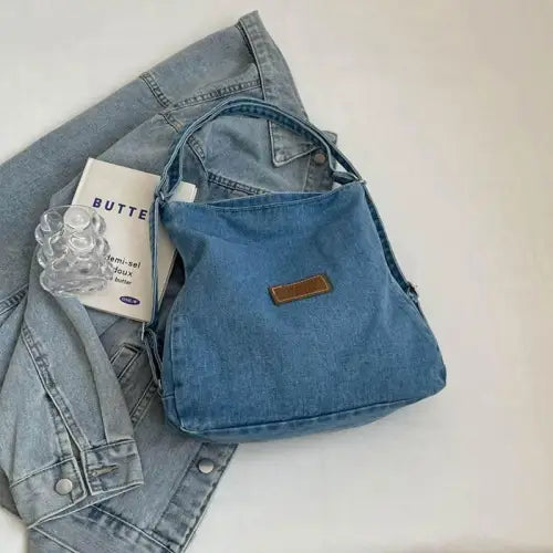 Belle Denim Shoulder Bag