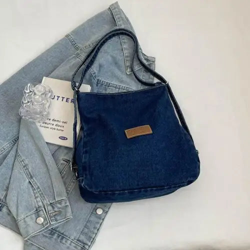 Belle Denim Shoulder Bag