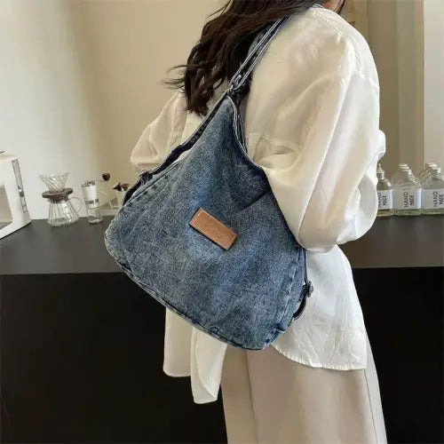 Belle Denim Shoulder Bag