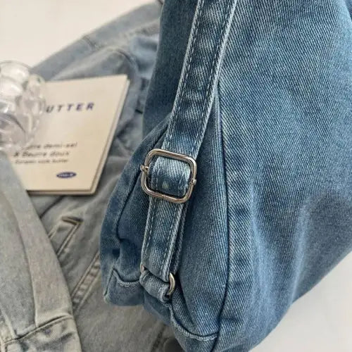 Belle Denim Shoulder Bag