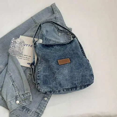 Belle Denim Shoulder Bag
