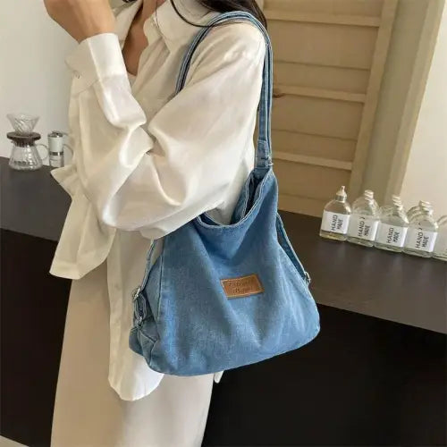 Belle Denim Shoulder Bag