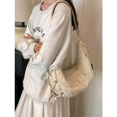 Belle Lace-Up Crossbody Bag