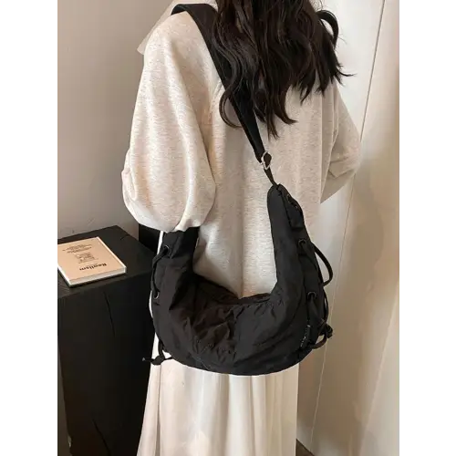 Belle Lace-Up Crossbody Bag