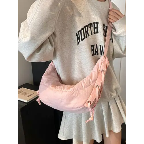Belle Lace-Up Crossbody Bag