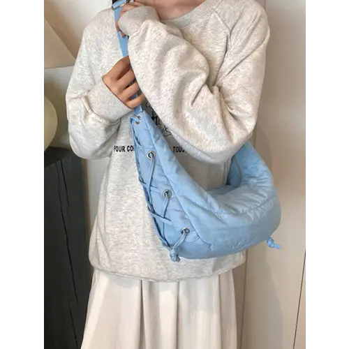 Belle Lace-Up Crossbody Bag