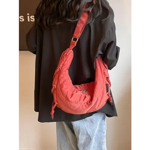 Belle Lace-Up Crossbody Bag