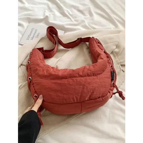 Belle Lace-Up Crossbody Bag