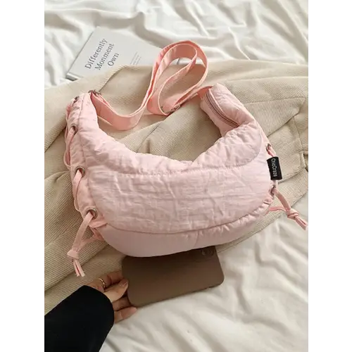 Belle Lace-Up Crossbody Bag